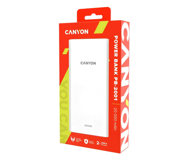 CANYON 20000 mAh Biały - 1268479 - zdjęcie 3